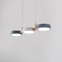 Lustre Nordique LED Moderne en Bois et Métal | Élégance Scandinave