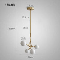 Suspension Verre Laiteux Nordique Chic