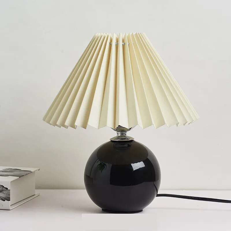 Lampe de table plissée coréenne - Élégance abordable