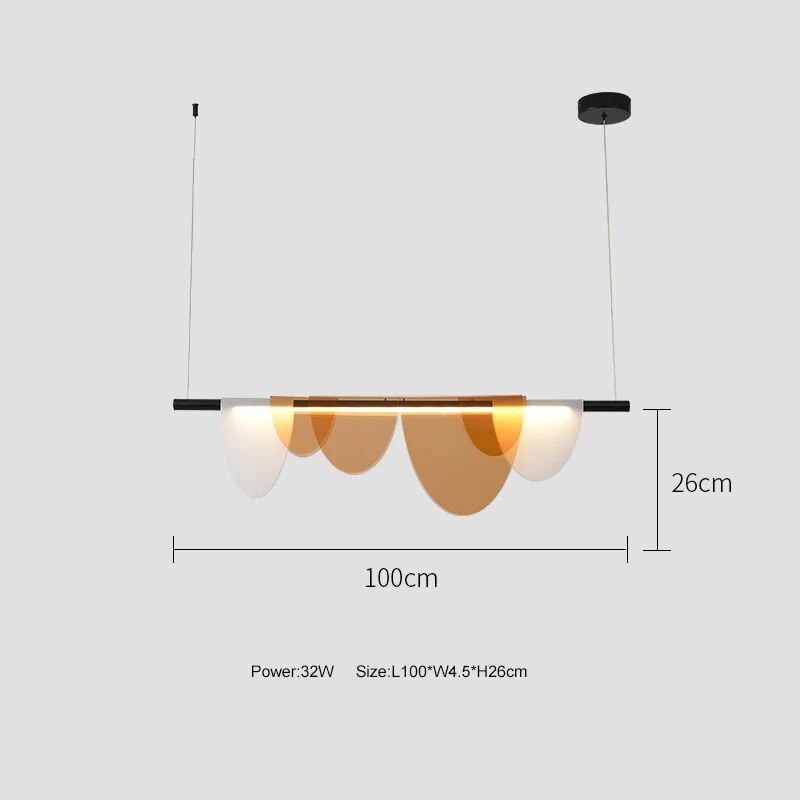 Lustre minimaliste nordique.