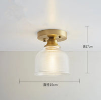 Plafonnier Nordique Rétro Loft Vintage Moderne - Abat-jour en Verre