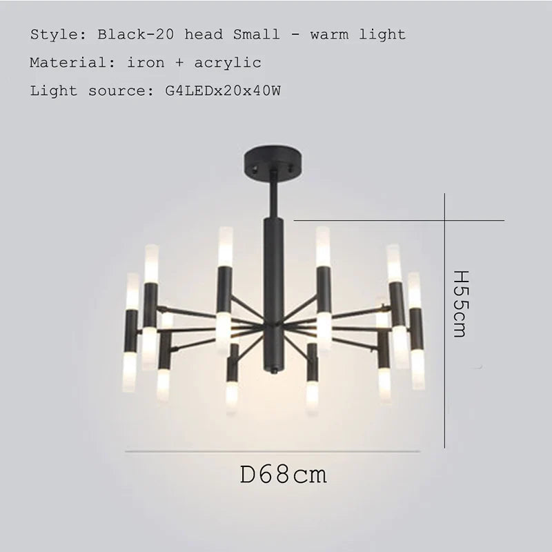 Lustre de luxe suspendu : design moderne et artistique