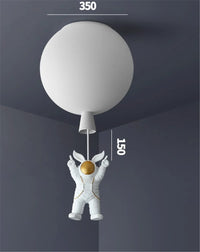 Plafonnier LED nordique « Astronaute et Ballons » pour Enfants