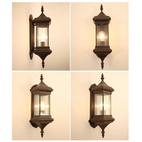 SANDIY Vintage - Applique murale extérieure rétro pour porche - Europe Villa - Étanche - Jardin - Cour - Luminaire café E26/