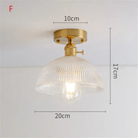 Plafonnier Nordique Rétro Loft Vintage Moderne - Abat-jour en Verre