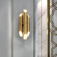 Applique murale LED dorée Corden