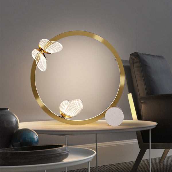 Lampe Papillon Dorée LED
