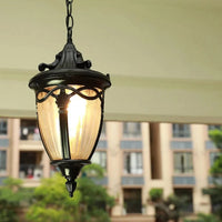 Luminaire extérieur américain pour Restaurant Balcon Bar Hôtel Pavillon Galerie accrochage rétro étanche Chandelier Lumière
