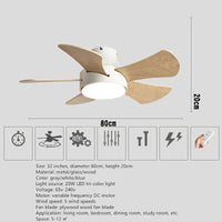 Ventilateur de plafond DC Loft avec lumière LED et télécommande