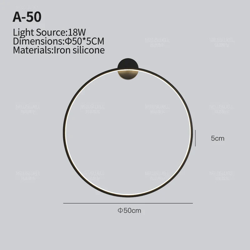 Applique murale minimaliste pour un salon tendance