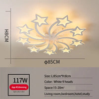 Plafonnier Etoile LED Acrylique - Design Moderne & Décoratif