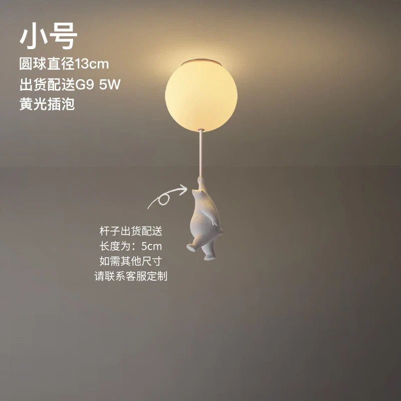Plafonnier LED Ours Animé - Déco Chambre Enfants
