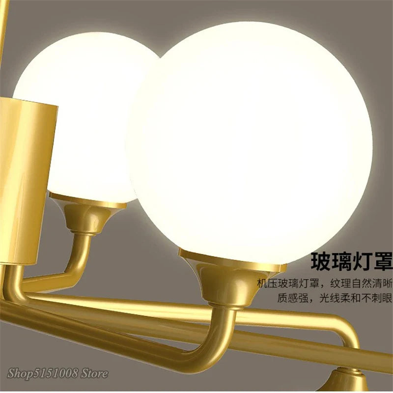 Lampe Suspension Nordique en Verre LED Feng-Glow