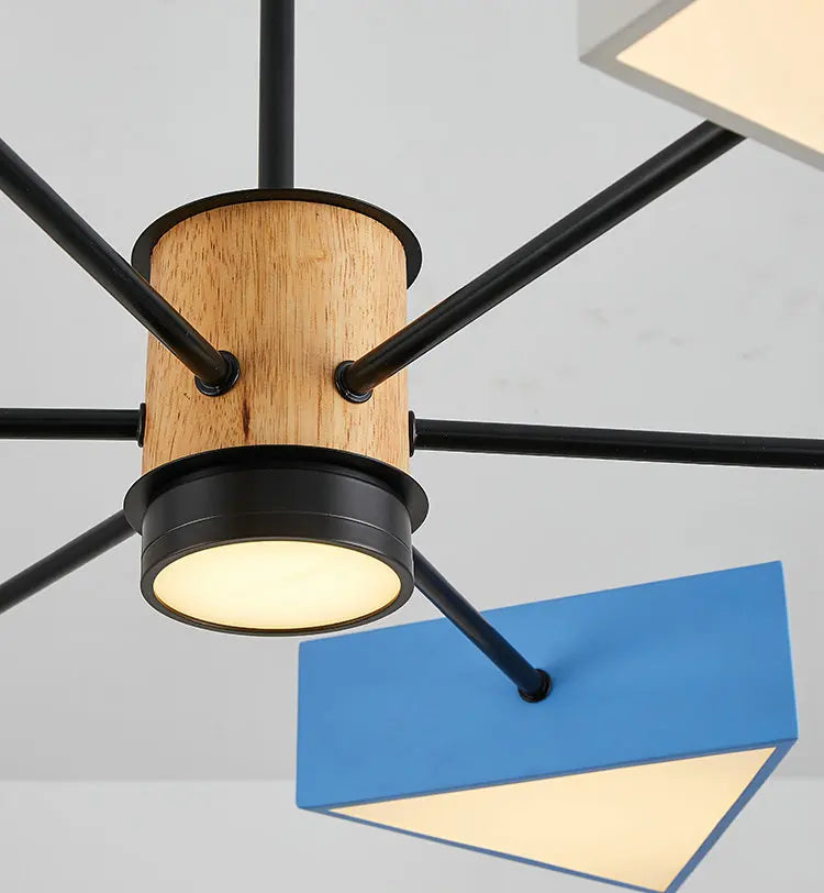 Lustre Bois Nordique Moderne