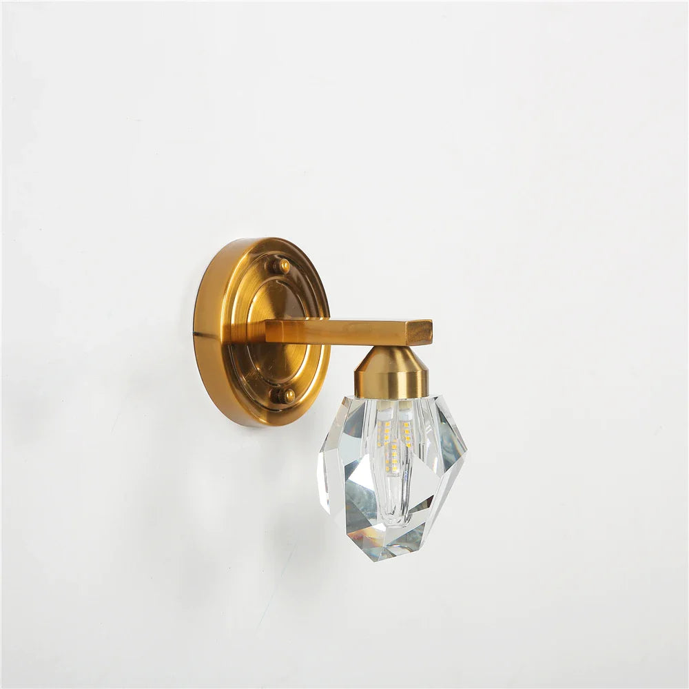 Applique Murale LED Nordique Diamant en Cristal