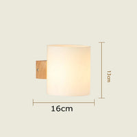 Applique murale design nordique bois-verre LED