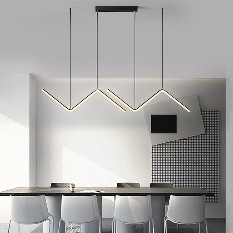 Lustre nordique en suspension LED pour une décoration intérieure élégante