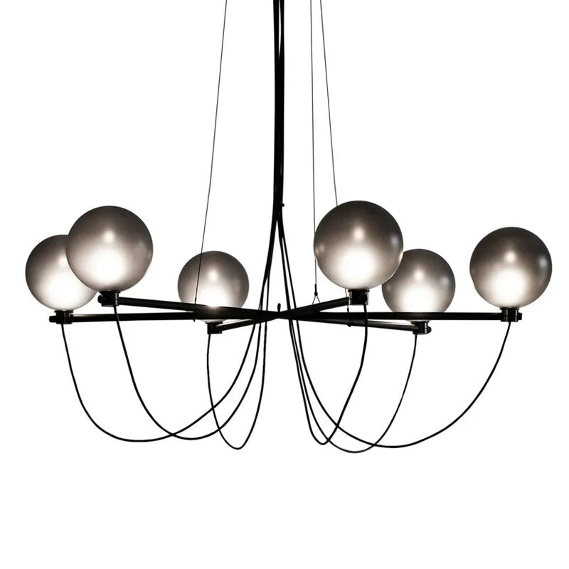 Lustre en verre pour villa duplex et magasin de vêtements