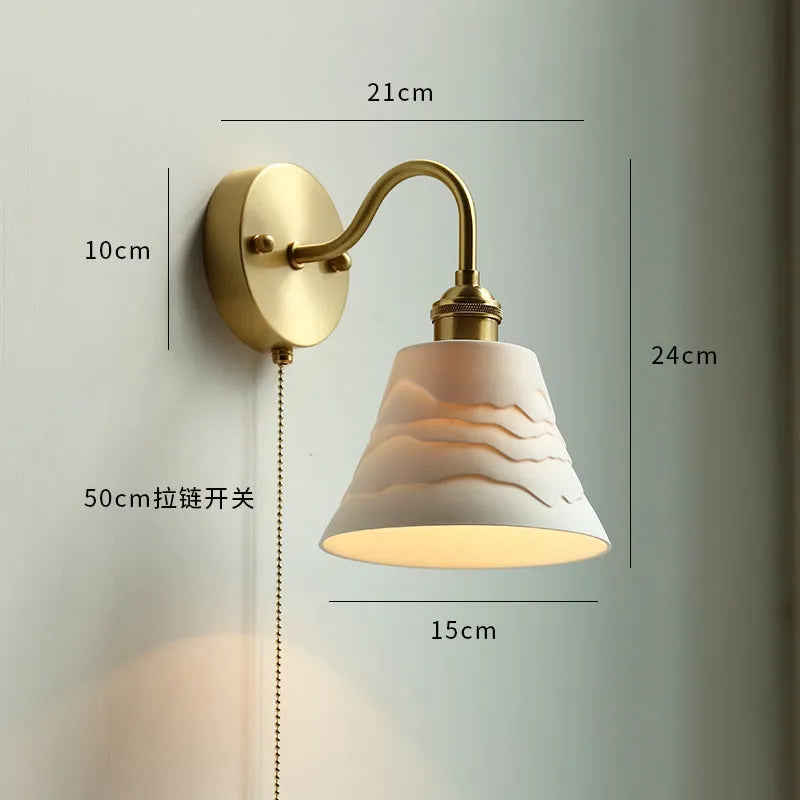Applique Murale LED Moderne avec Chaîne et Interrupteur