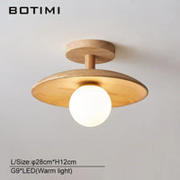Plafonnier bois naturel contemporain