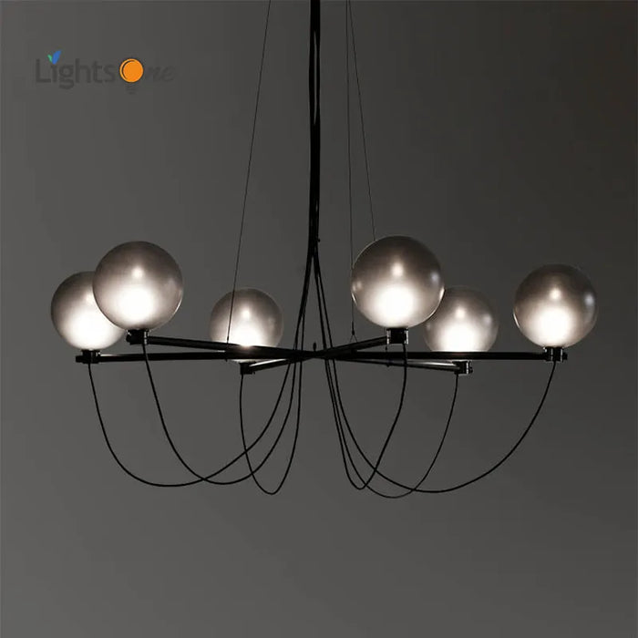 Lustre en verre pour villa duplex et magasin de vêtements