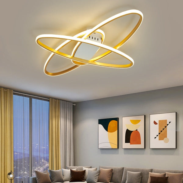Plafonnier LED Anneaux Imbriqués Orfa
