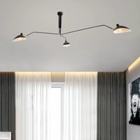 Lustre Araignée en Fer Nordique Industriel Vintage LED Éclairage