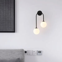 Applique murale LED en verre dépoli