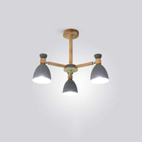 Lustre en bois massif moderne pour plafond d'hôtel