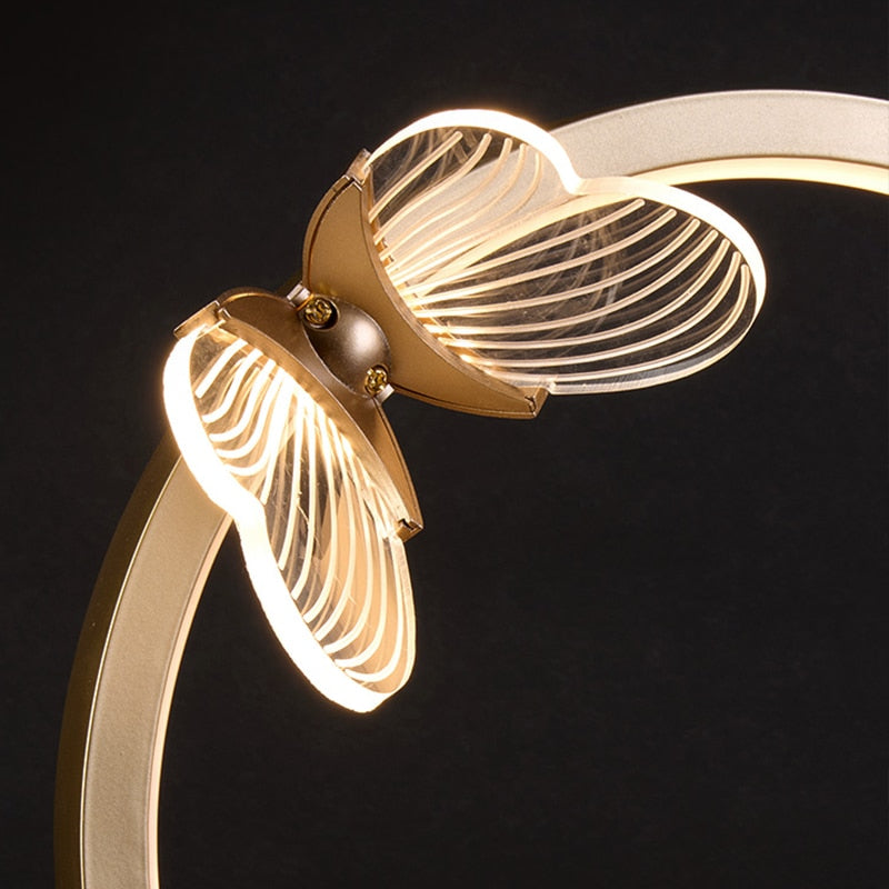 Lampe Papillon Dorée LED