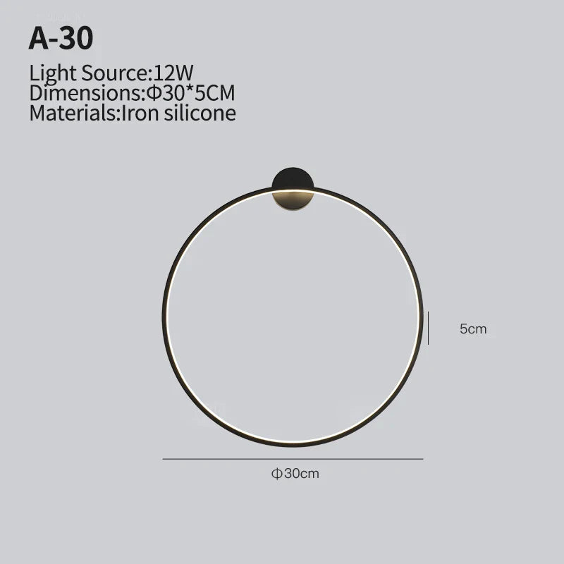 Applique murale minimaliste pour un salon tendance