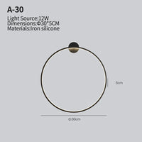 Applique murale minimaliste pour un salon tendance