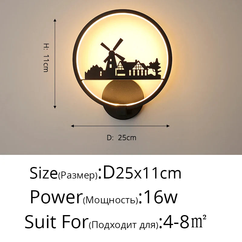 Applique nordique LED ronde : le mariage parfait pour petits et grands