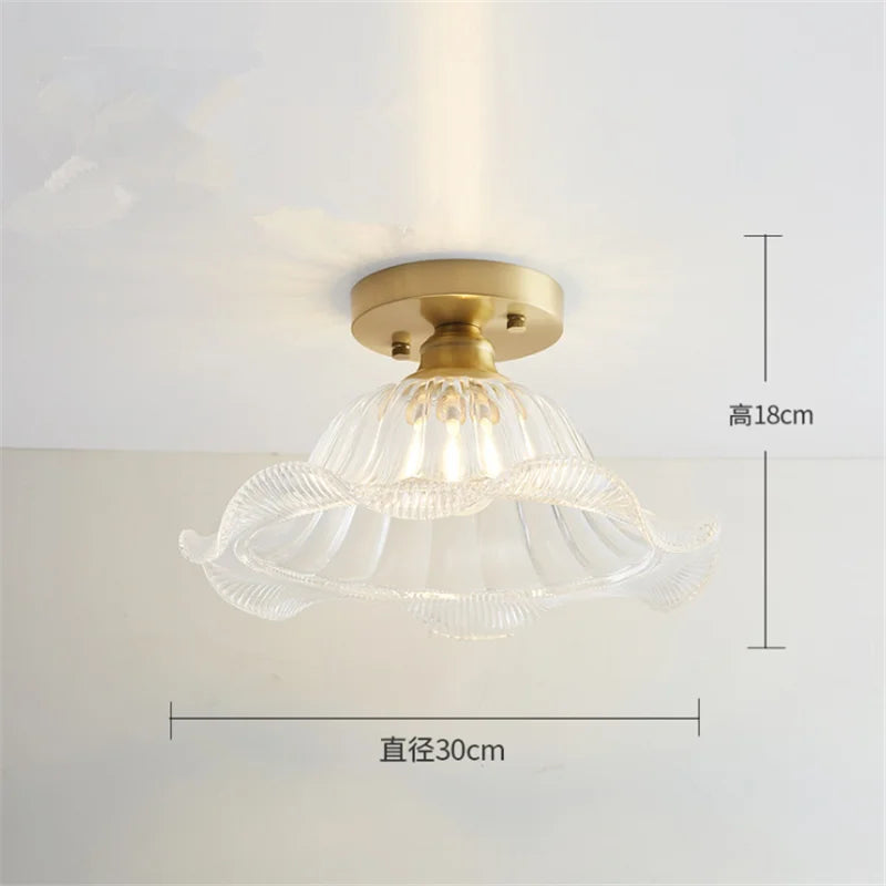 Plafonnier Nordique Rétro Loft Vintage Moderne - Abat-jour en Verre