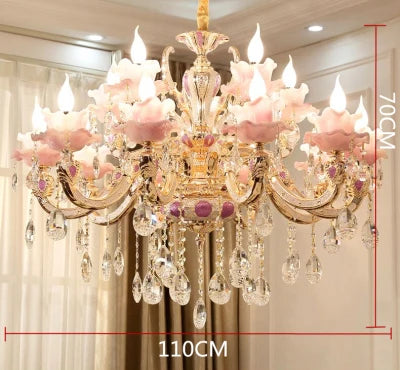 Lustre en cristal en alliage de zinc - Collection Élégance Européenne