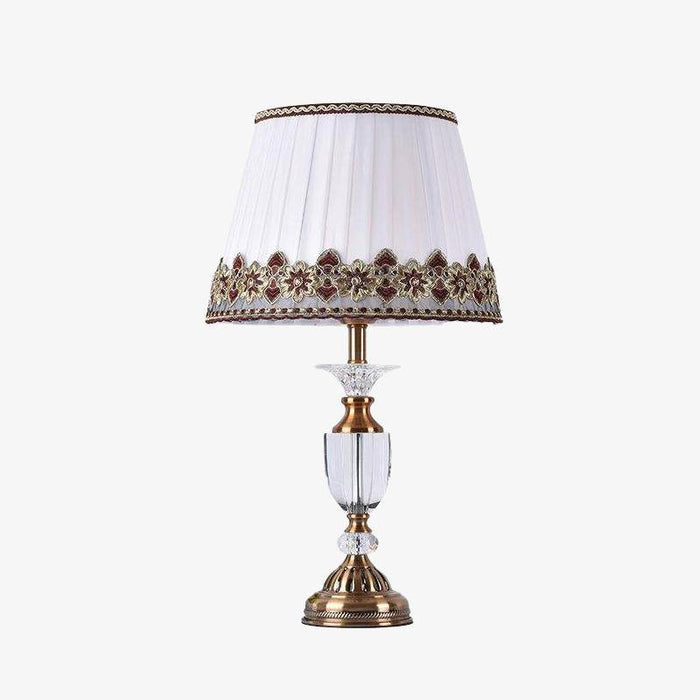 Lampe de table LED rétro en verre cristal