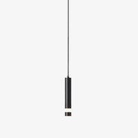 Suspension LED Tube Lumineux Doré ou Noir - Amias 