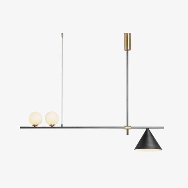 Lustre Magic design boule et cône