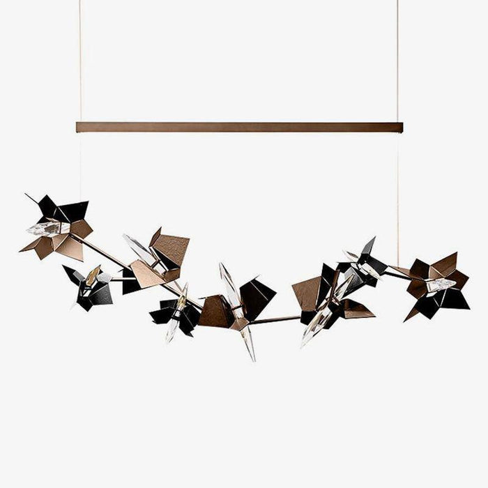 Lustre chromé moderne Flate