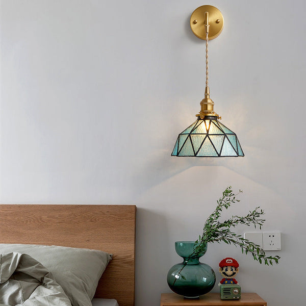 Suspension LED Triangles en Verre Ione