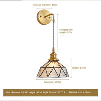 Suspension LED Triangles en Verre Ione