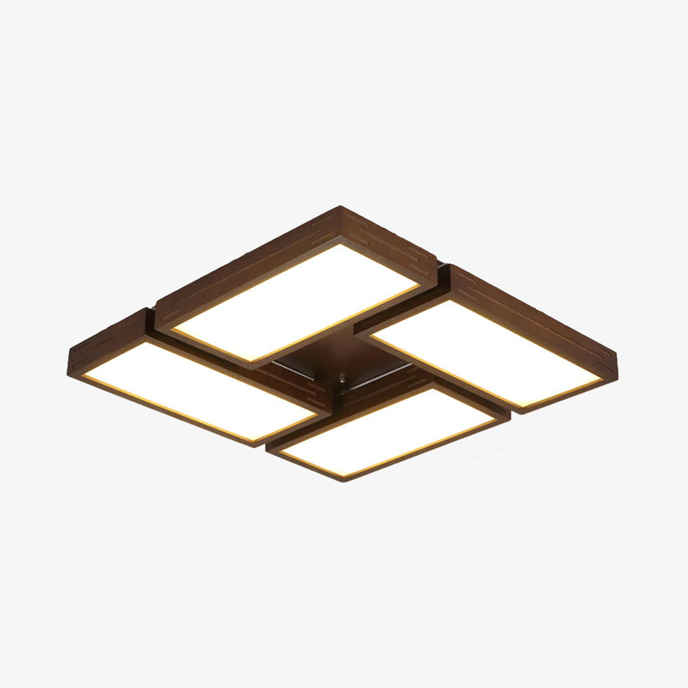 Plafonnier LED Scandinave Rectangulaire Aquilina