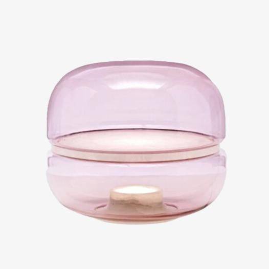 Lampe LED en résine colorée