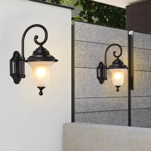 Applique murale rétro européenne pour extérieur
