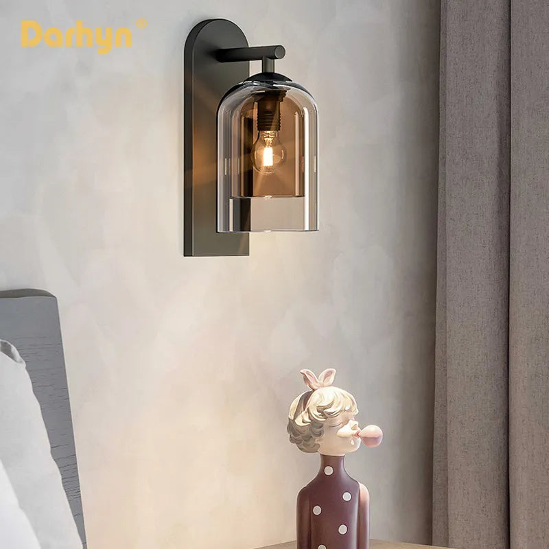 Applique murale en verre Double Texture Ins Girl Collection