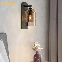 Applique murale en verre Double Texture Ins Girl Collection