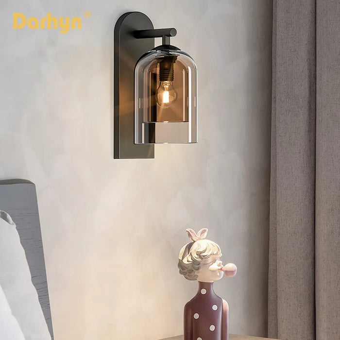 Applique murale en verre Double Texture Ins Girl Collection