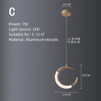 Suspension rotative multi-style Led Lights - Avec des lumières rondes pour votre maison et intérieur.