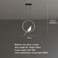 Suspension luminaire Nordique Créatif LED "Luxury Glow"