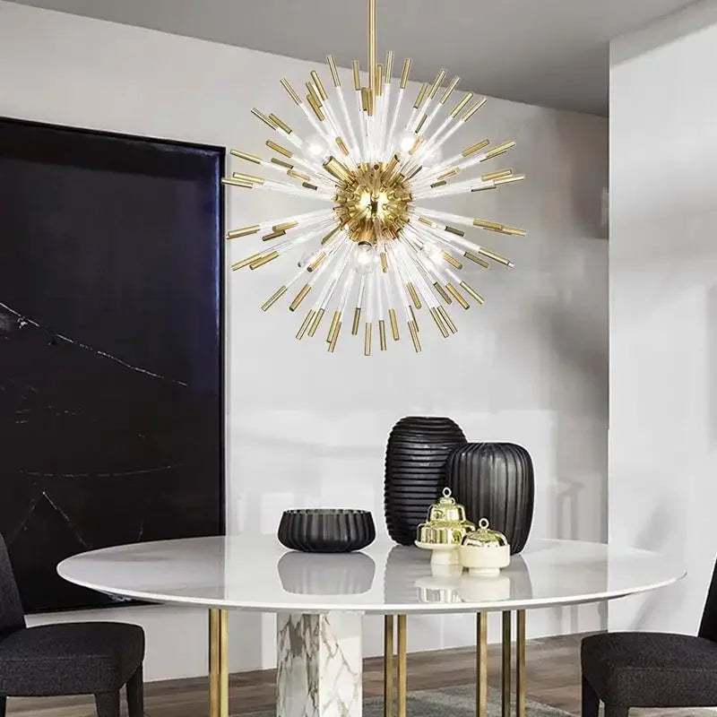 Lustre LED en cristal design moderne de luxe